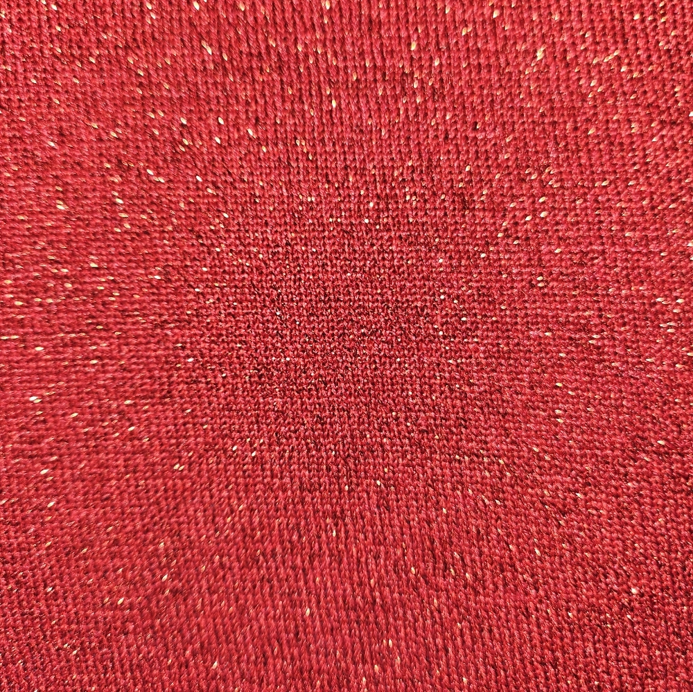 NWOT Judith Hart red silk metallic blouse top Women 1X - Picture 4 of 7